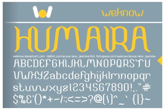 Aruna Aira Jasmine: A Display Font for Modern Web Design