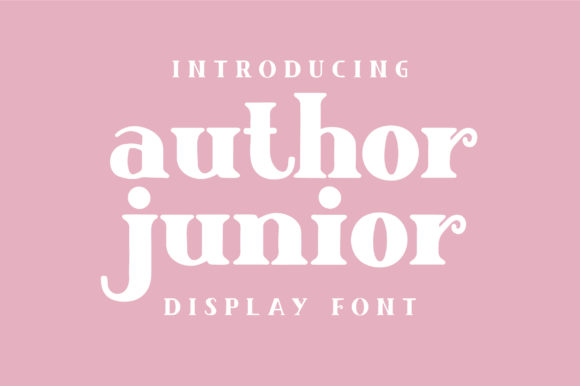 Author Junior: A Modern Display Font for Branding Projects