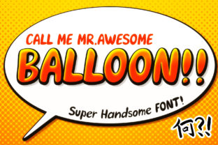 Awesome Balloon: A Playful Font for Creative Branding
