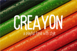 Creayon: A Playful Display Font for Creative Branding