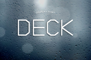 Deck Font for Handmade and Commercial Craft Projects