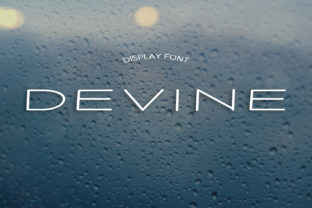 Devine: A Modern Display Font for Editorial Design