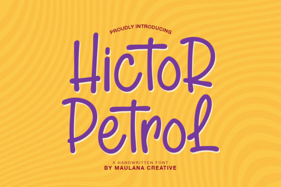 Font Choice That Speaks Volumes: Hictor Petrol in Action
