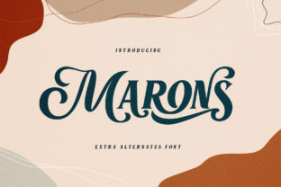 Marons: A Vintage-Inspired Display Font for Editorial Design