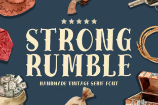 Strong Rumble: A Vintage Font for Business Branding