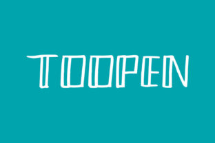 Toopen: A Doodle-Inspired Display Font for Creative Branding