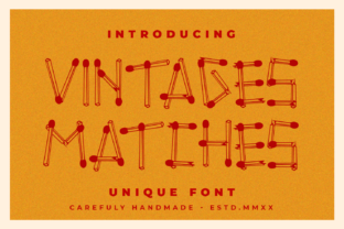 Vintages Matches Font for Branding